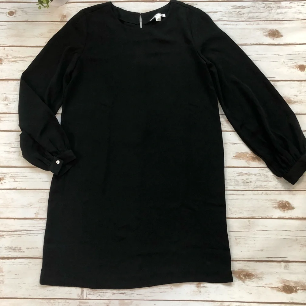 Reyna Couture black blousant sleeve dress